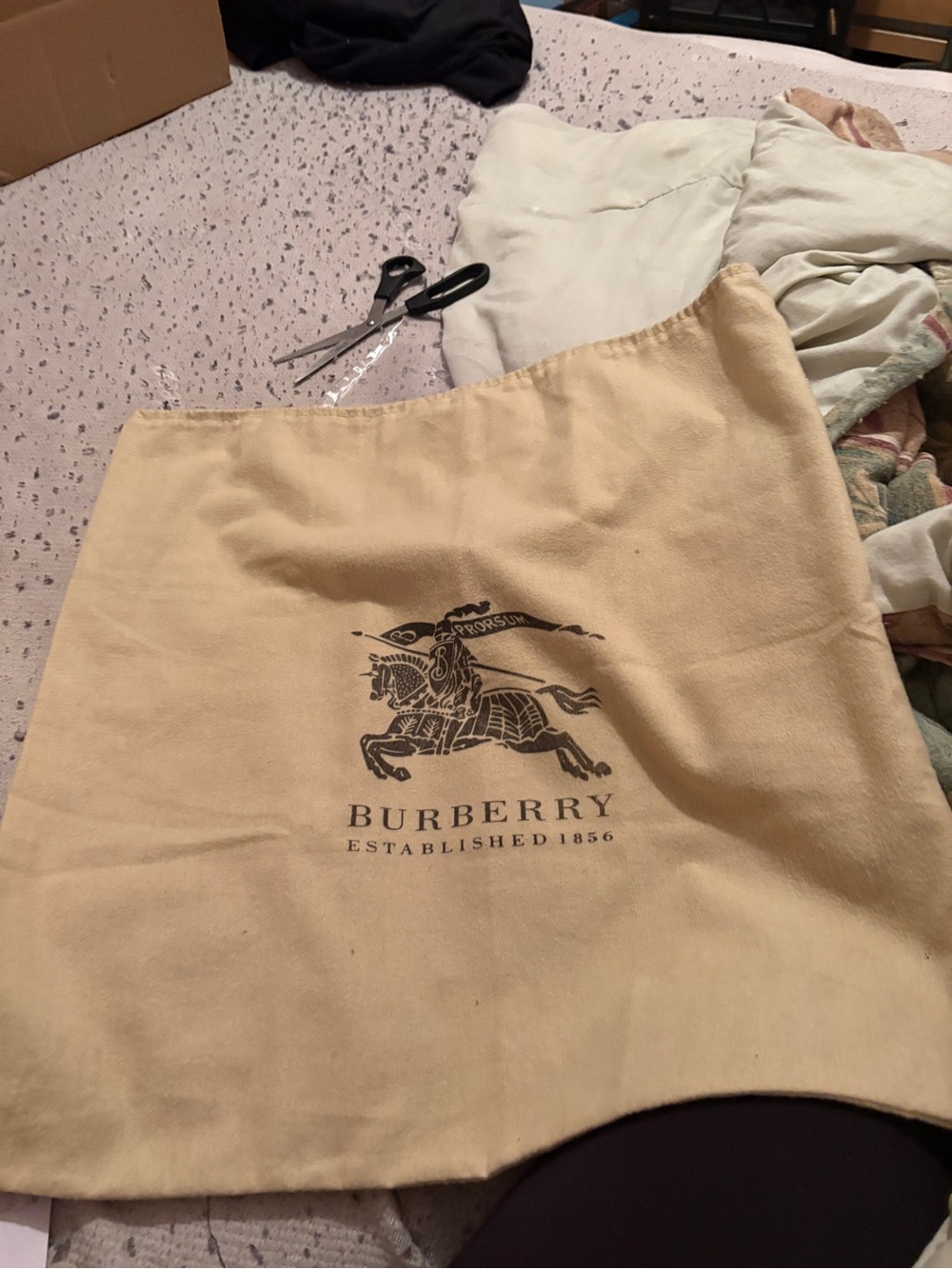 Preloved Burberry dust bag